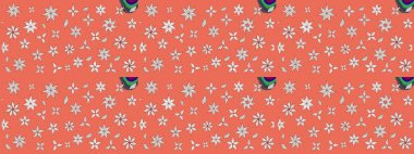 Parlak çiçekli kolaj çiçekleri turuncu. Çiçekli zambakların eskiz geçmişi. Çiçek tasarımı için inanılmaz kolaj cennet tarzı..