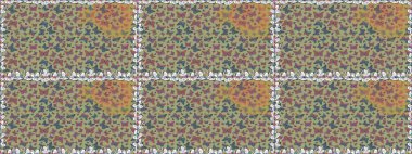 Tarafsız renklerde resim. Raster illüstrasyonu. Moda Kumaşı Tasarımı. Kelebeklerle parlak, pürüzsüz desen.