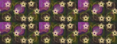 Raster illüstrasyonu. Bokeh yeşili, gri, kahverengi ve kar taneleriyle dekoratif Noel arkaplanı.