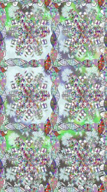 Kusursuz Renksiz Bahar Temalı Kusursuz Arkaplan. Sevimli çiçek raster deseni. Tarafsız renklerde çiçekler. Düz Çiçek Elementleri Tasarımı.