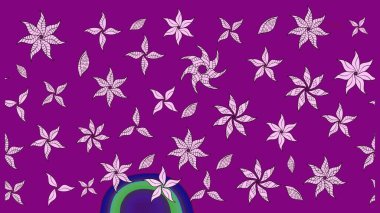 Soyut etnik raster çizim kalıbı. Arkaplan dokusu, duvar kağıdı, mor renkli çiçek teması. Kabile sanatı boho baskısı, klasik çiçek arkaplanı.