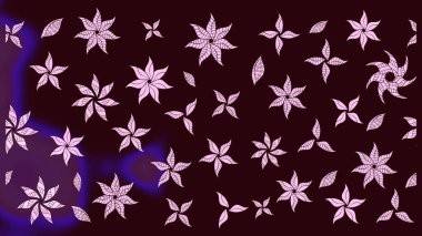 Küçük çiçekli şirin bir desen. Çiçek ve yapraklı çiçek deseni. Raster illüstrasyonu.