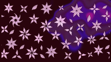 Sevgililer günü ve tebrik kartı konsepti için şık bir davetiye. Manzaralı çiçek deseni. Çiçek kompozisyonu, el boyası, hassas şablon. Üst görünüm, yumuşak kahverengi renk tarzı.