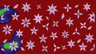 Raster deseni. Organik elementler. Botanik çizim kalıbı. Suluboya etkisi.