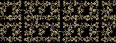 Kış kar tanesi. Kar Tanesi Simgesi. Kar Tanesi Raster illüstrasyonu. Siyah, kahverengi ve sarı renklerde izole edilmiş..