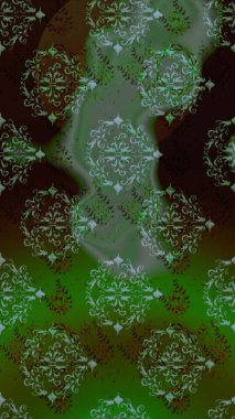 Düz Çiçek Elementleri Tasarımı. Raster illüstrasyonu. Kusursuz Chichi kumaş deseni. Renkli Bahar Temalı Kusursuz Arkaplan. Çiçek deseni.