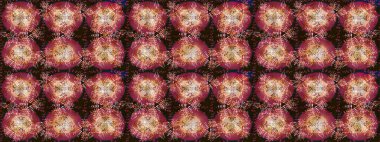 Raster illüstrasyonu. Silüet kar tanecikli tabela izole edilmiş kırmızı, kahverengi ve bej renkler. Sembol kışı, donmuş, Noel, yeni yıl tatili. Düz dizayn. Kar Tanesi Mozaik ikonu. Grafiksel element dekorasyonu