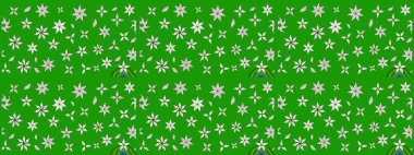 Çiçek deseni. Raster illüstrasyonu. Chichi 'nin kumaş kalıbını çiz. Renkli Bahar Teması eskiz kalıbı. Düz Çiçek Elementleri Tasarımı.