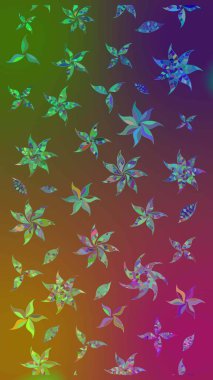 Raster Moda kumaş deseni. Şirin çiçekler. Çizgi çizimi deseni.