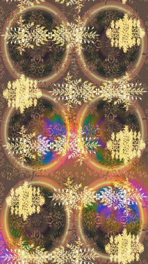 Dekorasyon kış kar ikonları. Kar Taneleri Raster illüstrasyonu. Raster Noel soyut renkli arkaplan ve düşen kar tanesi.