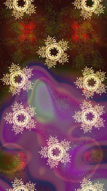 Raster kar taneleri deseni. Renkli arka planda güzel kar taneleri. Raster illüstrasyonu.