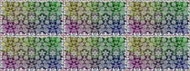 Küçük çiçekte hoş bir çiçek deseni var. Çiçeksel elementlerle süslenmiş zarif raster dokusu. Parlak çiçekli renklerde soyut, pürüzsüz desen.