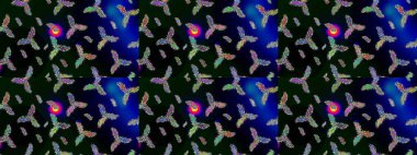 Kar tanesi arka plan. Raster Noel renkli arka plan ile düşen kar tanesi. Raster illüstrasyon.