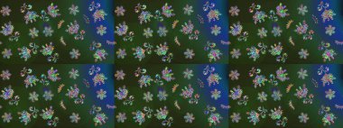 Renkli elementlerle Raster ilginç desen.