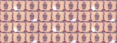 Çiçek desenli eskiz. Gömlek baskısı için çiçek boyası. Çiçekler bej, nötr ve pembe renklerde.