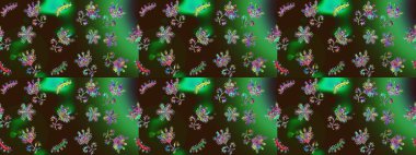 Renkli elementlerle Raster ilginç desen.