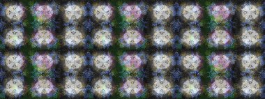 Snowflakes desen. Kar tanesi renkli desen. Raster kar taneleri arka plan. Raster resim. Renk arka plan üzerinde izole soyut kar taneleri ile düz tasarım.