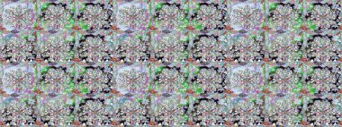 Tekstil, tebrik kartı, boyama kitabı, telefon kılıfı baskısı için kullanılabilir. Raster Henna dövme stili. Kızılderili desenli desenli desenli şal deseni. Etnik Mandala süsü.