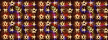 Kar tanesi kışı kahverengi, sarı ve kırmızı renklerde izole edilir. Yeni yıl tabelası. Kutlamanın sembolü. Raster illüstrasyonu. Noel tasarımı için. Kahverengi, sarı ve kırmızı ikon silueti.