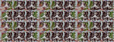 Raster illüstrasyonunda kusursuz çiçek deseni. Suluboya tarzında gri renkte çiçekler.