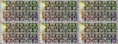 Asya tekstil tarzında. Düz Çiçek Elementleri Tasarımı. Kusursuz çiçek deseni. Raster illüstrasyonu. Güzel kumaş deseni. Renkli Bahar Teması Kusursuz Arkaplan.