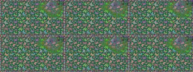 Raster. Mavi arka planda bir resim. Kusursuz. Kelebek deseni. Kumaş, tekstil, baskı ve davet için desen.