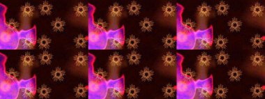 Kar taneleri deseni. Raster illüstrasyonu. Arkaplanda soyut kar taneleri olan düz tasarım. Kar taneleri arka planda. Kar tanesi süslemeli desen.