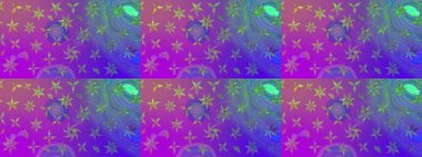 Raster çiçek desenli çiçek deseni, yapraklar, dekoratif elementler, sıçrama, lekeler, el çizimi kontur çizgileri ve Doodle çizim stili, grafik raster çizim çizimi.