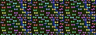 Raster illüstrasyonu. Web sayfası geçmişleri, duvar kağıtları, tekstil ve yüzey dokuları için mükemmel. Çizim kalıbı. Renkli kelebekler.