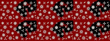 Kırmızı renkte çiçekler. Yumuşak, bahar çiçekli arka plan. Raster çiçek desenli ve çiçekli..