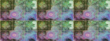 Güzel çiçek deseni. Renkli Bahar Temalı Kusursuz Arkaplan. Düz Çiçek Elementleri Tasarımı. Yeşil renkte çiçekler.