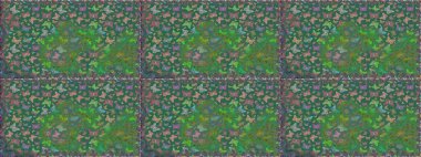 Yeşil ve mavi arka planda izole edilmiş web tasarımı için renk çizgisi raster seti. Kelebek. Kusursuz..