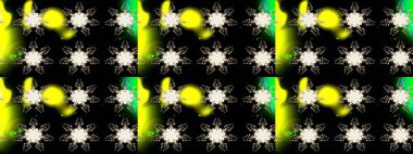 Grafiksel element dekorasyonu. Düz dizayn. Sembol kışı, donmuş, Noel, yeni yıl tatili. Kar Tanesi Mozaik ikonu. Altın siluet kar tanesi işareti. Raster illüstrasyonu.