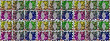 Şatafatlı bahar bahçesi dokusu. Çiçeksiz arka plan. Çiçek deseni. Raster illüstrasyonu.