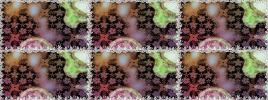 Raster düz çiçekleri pürüzsüz desen. Kahverengi renkli çiçekler. Tasarım hediye paketi, tebrik kartları, posterler ve afiş tasarımı.