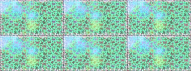 Şirin kelebek mavisi ve nötr raster deseni. Giysi tasarımı için dekorasyon. Çizim.