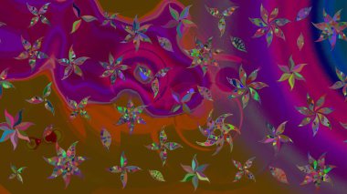 Raster illüstrasyonu. Hoş bir çiçek geçmişi var. Güzel kumaş deseni. Küçük çiçekte çizim deseni.