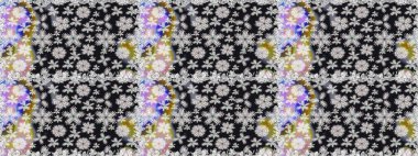 Soyut zarafet, çiçekli arkaplan deseni. Raster Güzel kumaş deseni.