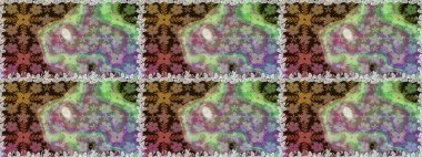 Hediye ambalaj kağıdı, tebrik kartları, posterler ve pankart tasarımı. Raster düz çiçekleri pürüzsüz desen. Kahverengi renkte çiçekler.