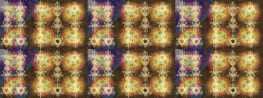 Kar Tanesi Mozaik ikonu. Sembol kışı, donmuş, Noel, yeni yıl tatili. Grafiksel element dekorasyonu. Raster illüstrasyonu. Düz dizayn. Kahverengi, nötr ve sarı siluet kar tanesi işareti.