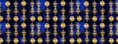 Siyah, mavi ve gri kar taneleri. Kar tanelerinin soyut arkaplanlı Noel şablonu. Noel ve yeni yıl moda baskıları için tatil tasarımı. Raster illüstrasyonu.