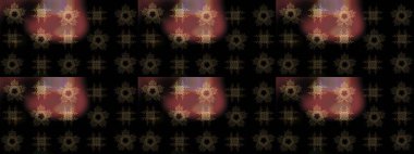 Yüzey için tekrarlanan doku, ambalaj kağıdı, siyah, kahverengi ve gri renkli kar tanesi. Kış kar taneleri, raster arka plan.