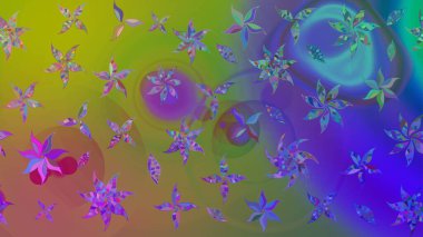 Raster illüstrasyonu. Yeşil renklerde. Anti-stres için Raster soyut şablon sayfası.