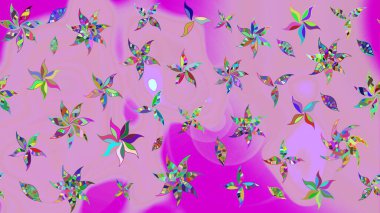 Çizim kalıbı. Çiçek duvar kağıdı. Hint süsü. Tarafsız renklerde. Raster illüstrasyonu. Renkli süs kenarı.