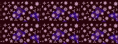 Raster illüstrasyonu. Şirin karalamalı çiçek desenli çizim. Eskiz tarzı kahverengi renklerde. Raster illüstrasyonu. El yapımı çiçek ve bitki koleksiyonu.