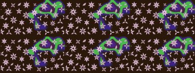 Modern stil dokusu. Çiçek desenli raster, kahverengi çizgi grafik deseni soyut raster arkaplan.