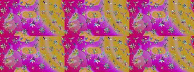 Sarı renkli çiçek desenli çizim. Sulu boya tarzında sarı renkte çiçekler.