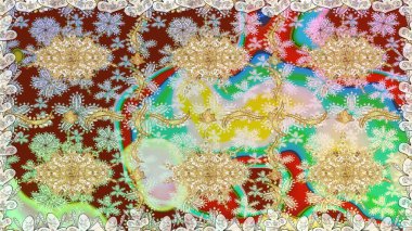 Şam, tasarım için kusursuz desen. Tarafsız renklerde, altın elementli pürüzsüz desen.