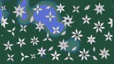 Raster illüstrasyonu. Güzel kumaş deseni. Bahar çiçekli güzel bir çiçek deseni..