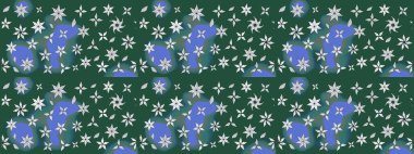 Güzel kumaş deseni. Karalama çiçeği. Raster illüstrasyonu. Renkli Bahar Teması eskiz kalıbı. Düz Çiçek Elementleri Tasarımı. Zentangle soyut çiçekleri.